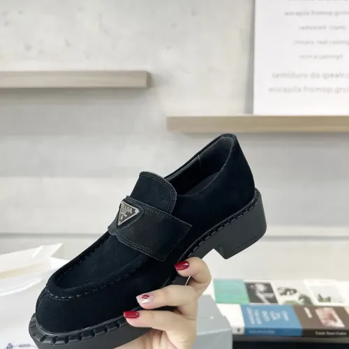 Replica Prada Leather Shoes For Men #1455236 $98.00 USD for Wholesale