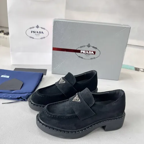 Cheap Prada Leather Shoes For Women #1455237, $$98.00 USD On Prada Leather Shoes