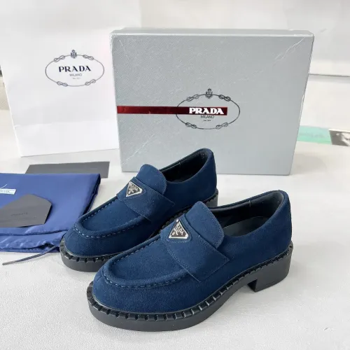 Cheap Prada Leather Shoes For Men #1455238, $$98.00 USD On Prada Leather Shoes