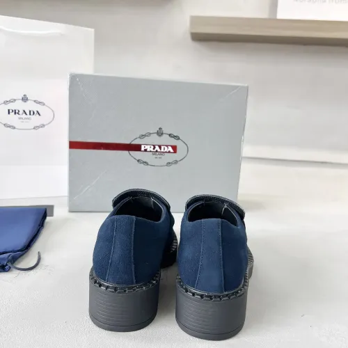 Replica Prada Leather Shoes For Men #1455238 $98.00 USD for Wholesale