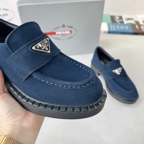 Replica Prada Leather Shoes For Women #1455239 $98.00 USD for Wholesale