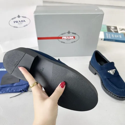 Replica Prada Leather Shoes For Women #1455239 $98.00 USD for Wholesale