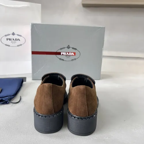 Replica Prada Leather Shoes For Men #1455240 $98.00 USD for Wholesale