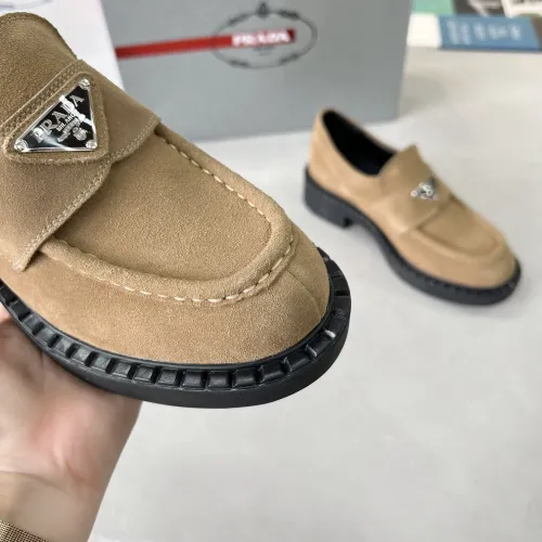 Replica Prada Leather Shoes For Men #1455242 $98.00 USD for Wholesale