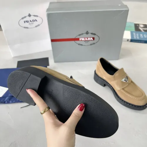 Replica Prada Leather Shoes For Men #1455242 $98.00 USD for Wholesale