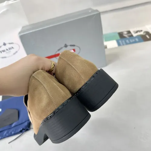 Replica Prada Leather Shoes For Women #1455243 $98.00 USD for Wholesale