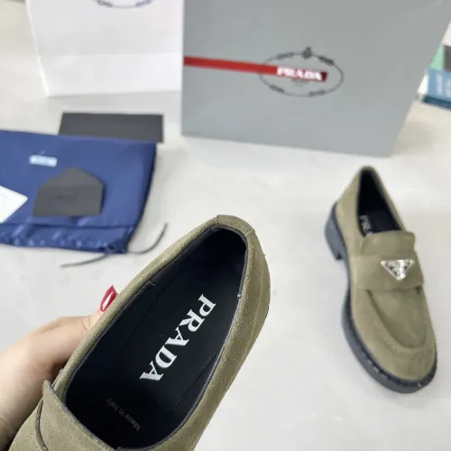 Replica Prada Leather Shoes For Men #1455246 $98.00 USD for Wholesale