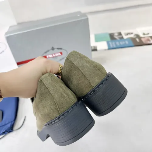 Replica Prada Leather Shoes For Men #1455246 $98.00 USD for Wholesale