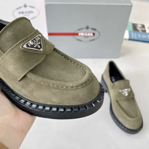 Replica Prada Leather Shoes For Women #1455247 $98.00 USD for Wholesale