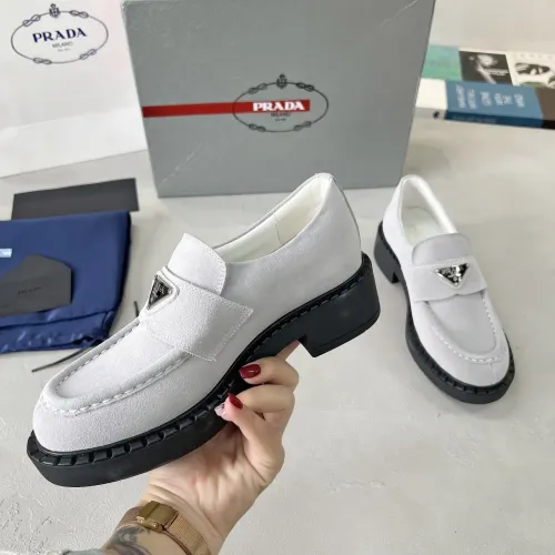 Replica Prada Leather Shoes For Men #1455248 $98.00 USD for Wholesale