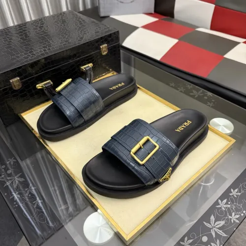 Replica Prada Slippers For Men #1455256 $60.00 USD for Wholesale