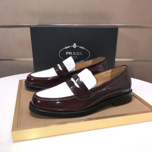 Cheap Prada Leather Shoes For Men #1455284, $$92.00 USD On Prada Leather Shoes