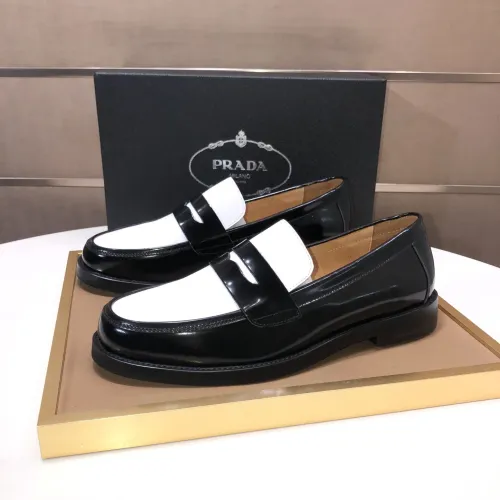 Cheap Prada Leather Shoes For Men #1455285, $$92.00 USD On Prada Leather Shoes
