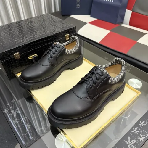 Replica Christian Dior Leather Shoes For Men #1455392 $102.00 USD for Wholesale