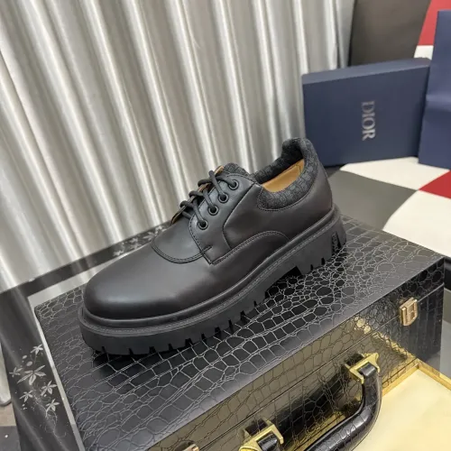 Replica Christian Dior Leather Shoes For Men #1455393 $102.00 USD for Wholesale