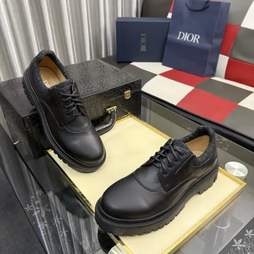 Replica Christian Dior Leather Shoes For Men #1455393 $102.00 USD for Wholesale