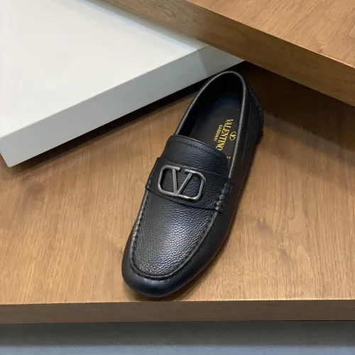 Replica Valentino Leather Shoes For Men #1455472 $115.00 USD for Wholesale