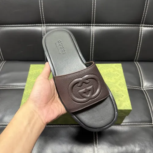 Replica Gucci Slippers For Men #1455507 $52.00 USD for Wholesale
