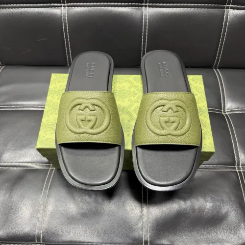 Replica Gucci Slippers For Men #1455508 $52.00 USD for Wholesale