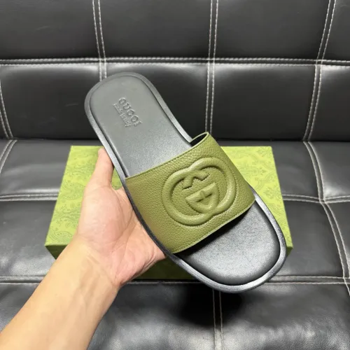 Replica Gucci Slippers For Men #1455508 $52.00 USD for Wholesale