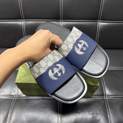 Replica Gucci Slippers For Men #1455512 $52.00 USD for Wholesale
