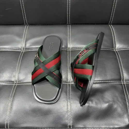 Replica Gucci Slippers For Men #1455514 $52.00 USD for Wholesale