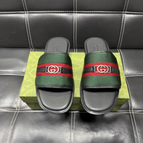 Replica Gucci Slippers For Men #1455516 $52.00 USD for Wholesale