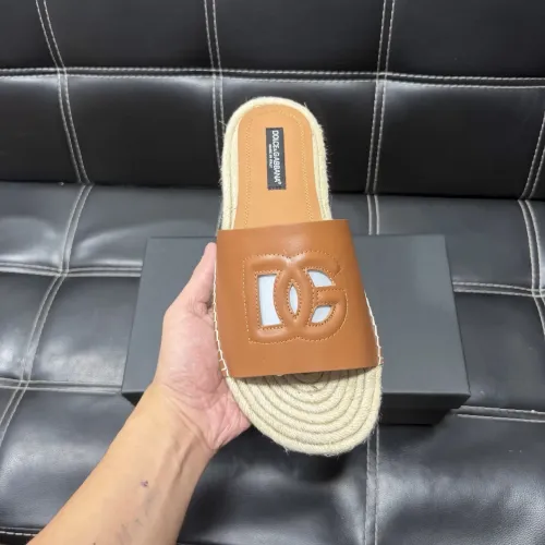 Replica Dolce & Gabbana D&G Slippers For Men #1455517 $60.00 USD for Wholesale