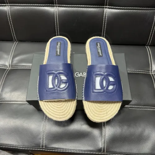 Replica Dolce & Gabbana D&G Slippers For Men #1455518 $60.00 USD for Wholesale