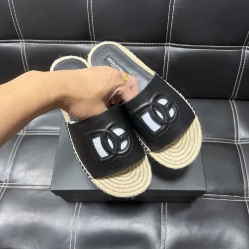 Replica Dolce & Gabbana D&G Slippers For Men #1455519 $60.00 USD for Wholesale
