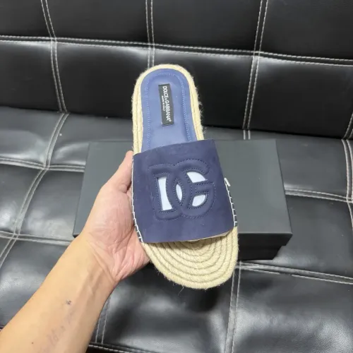 Replica Dolce & Gabbana D&G Slippers For Men #1455523 $60.00 USD for Wholesale