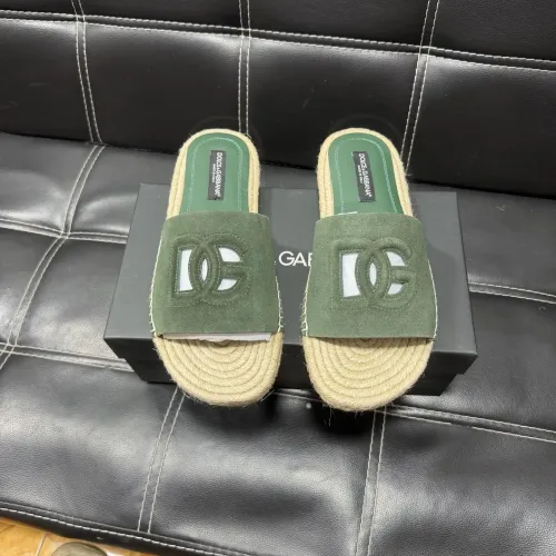 Replica Dolce & Gabbana D&G Slippers For Men #1455524 $60.00 USD for Wholesale
