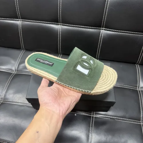 Replica Dolce & Gabbana D&G Slippers For Men #1455524 $60.00 USD for Wholesale