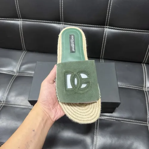 Replica Dolce & Gabbana D&G Slippers For Men #1455524 $60.00 USD for Wholesale