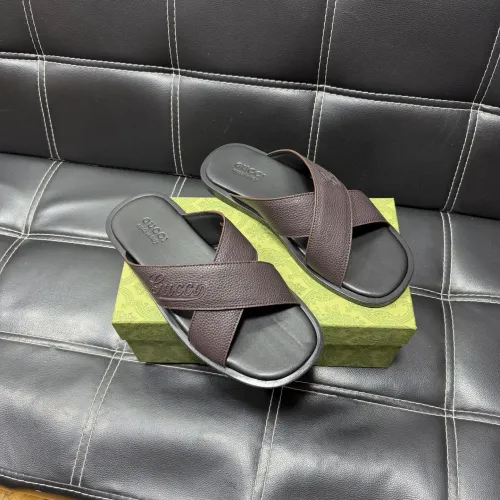 Replica Gucci Slippers For Men #1455535 $52.00 USD for Wholesale