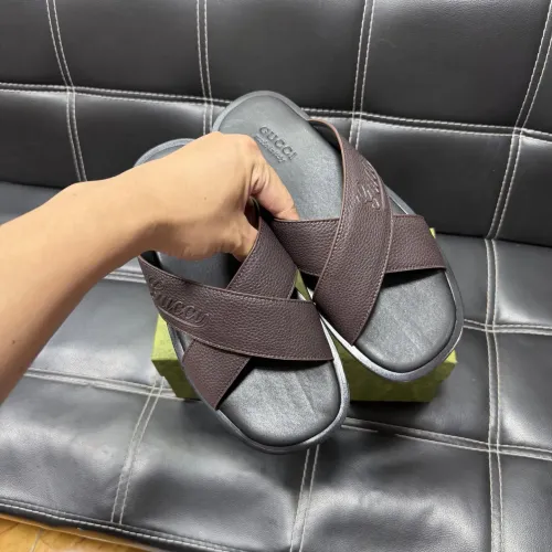 Replica Gucci Slippers For Men #1455535 $52.00 USD for Wholesale