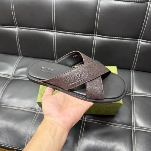 Replica Gucci Slippers For Men #1455535 $52.00 USD for Wholesale