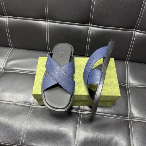 Replica Gucci Slippers For Men #1455536 $52.00 USD for Wholesale