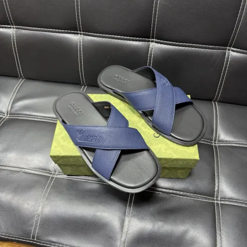 Replica Gucci Slippers For Men #1455536 $52.00 USD for Wholesale