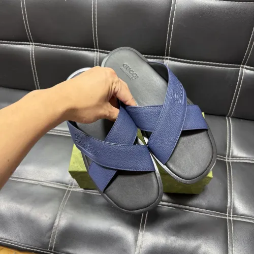 Replica Gucci Slippers For Men #1455536 $52.00 USD for Wholesale