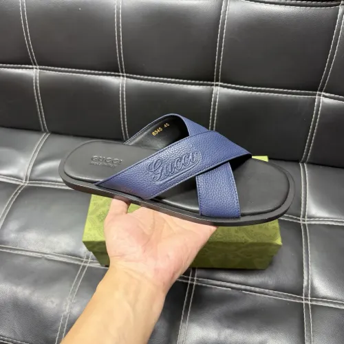 Replica Gucci Slippers For Men #1455536 $52.00 USD for Wholesale