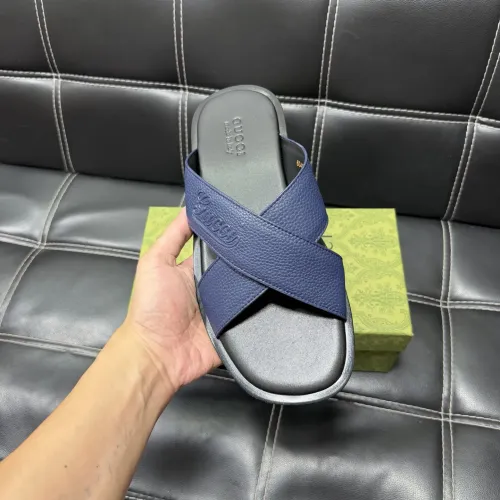 Replica Gucci Slippers For Men #1455536 $52.00 USD for Wholesale