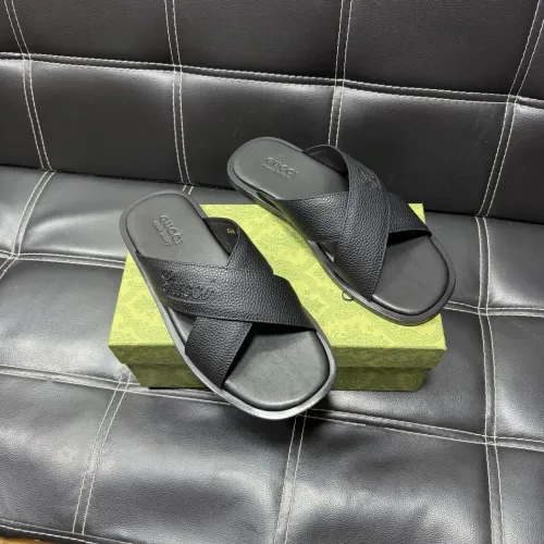 Replica Gucci Slippers For Men #1455537 $52.00 USD for Wholesale