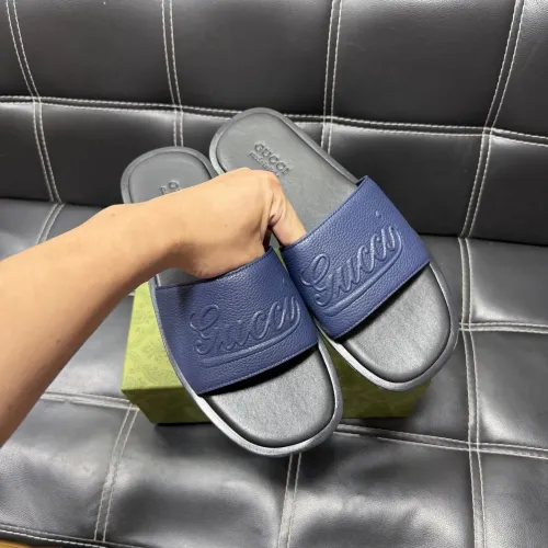 Replica Gucci Slippers For Men #1455541 $52.00 USD for Wholesale