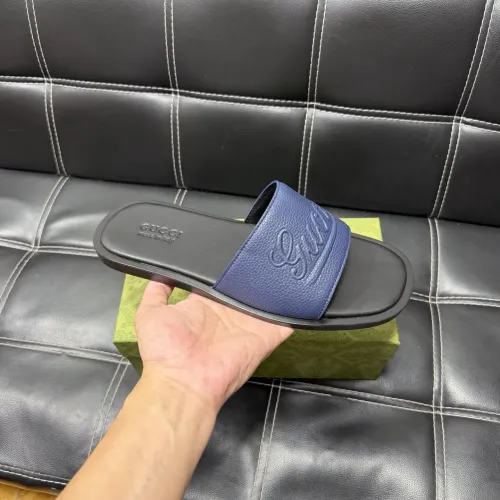 Replica Gucci Slippers For Men #1455541 $52.00 USD for Wholesale