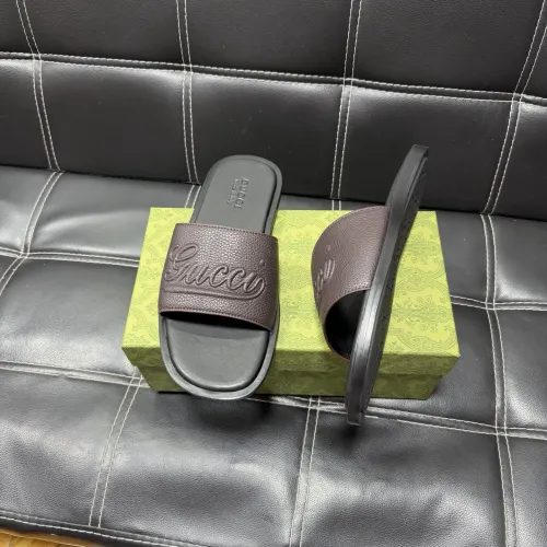 Replica Gucci Slippers For Men #1455542 $52.00 USD for Wholesale