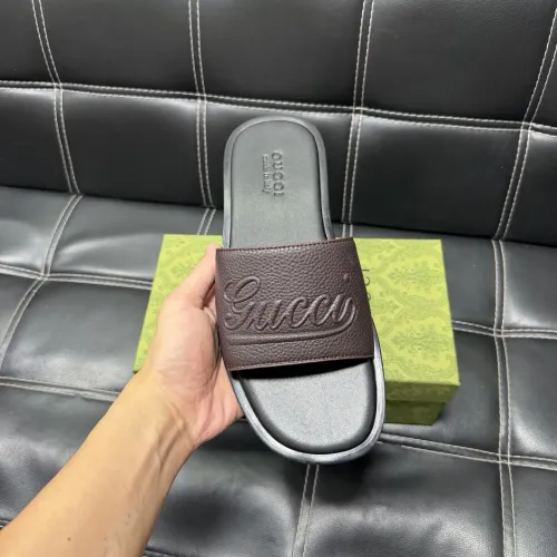 Replica Gucci Slippers For Men #1455542 $52.00 USD for Wholesale