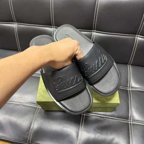 Replica Gucci Slippers For Men #1455543 $52.00 USD for Wholesale