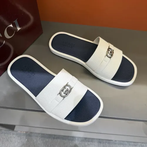 Replica Gucci Slippers For Men #1455544 $60.00 USD for Wholesale