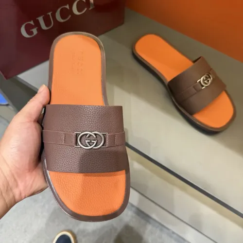 Replica Gucci Slippers For Men #1455546 $60.00 USD for Wholesale